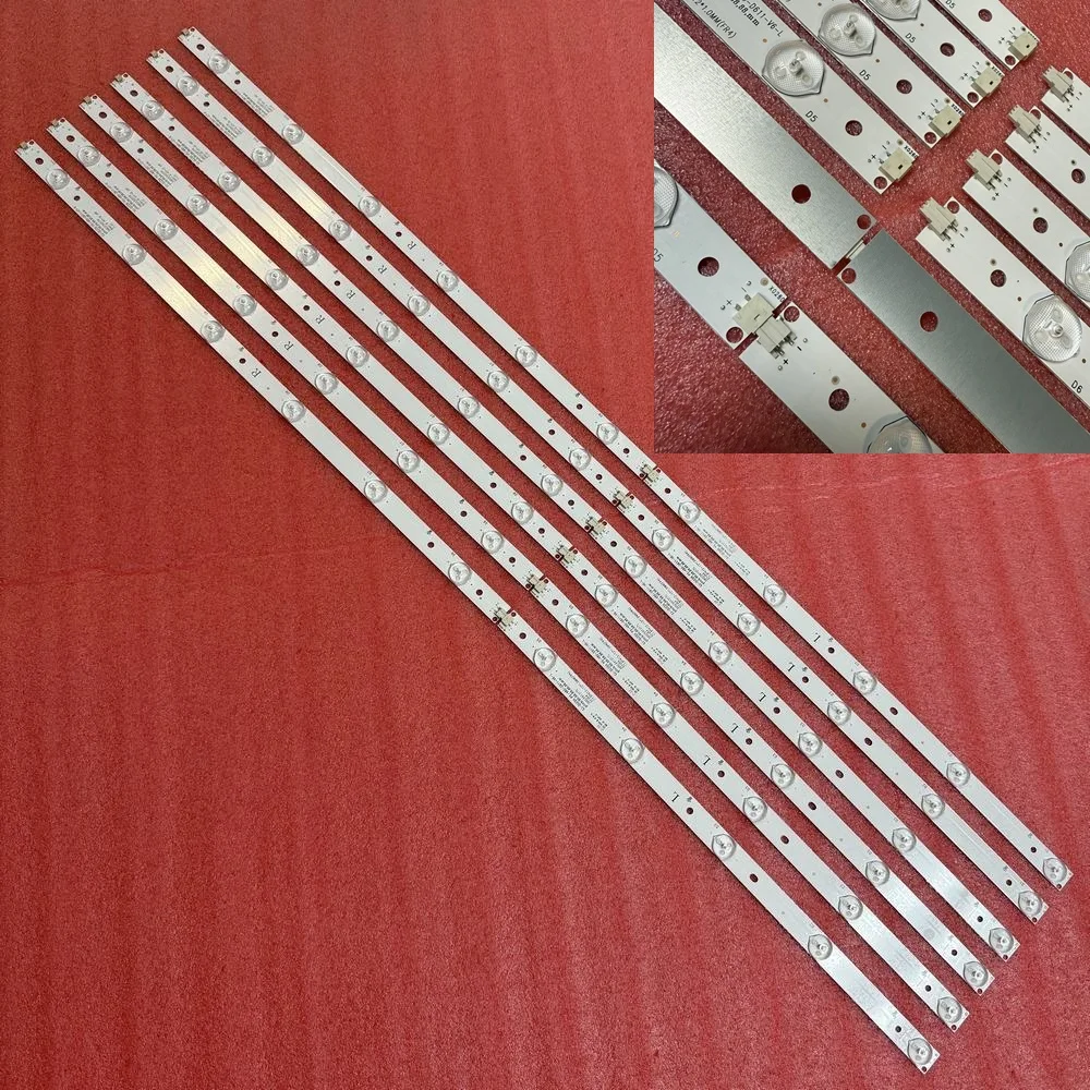 

12pcs/set LED Strips for Panasonic TH-48LFE8E 48PFT4100 BDL4830QL LB48007 LB48015 V1 V0_00 TPT480LS TPT480H2 lbm480p0601