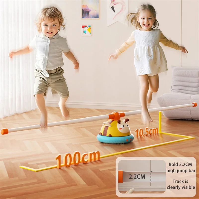 Machine à sauter 2 en 1, jeu de saut de virole, jouet d'activité d'abeille, musique de Sport multifonction, divertissement éducatif en plein air pour enfant