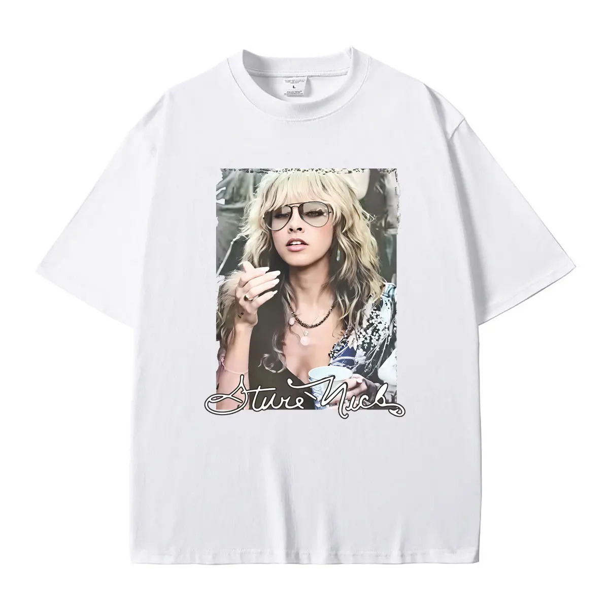 Rock Band Fleetwood Mac T-shirt Vintage Stevie Nicks Graphic Tshirt Tops Men's Women's Casual High Quality Soft Cotton T Shirts