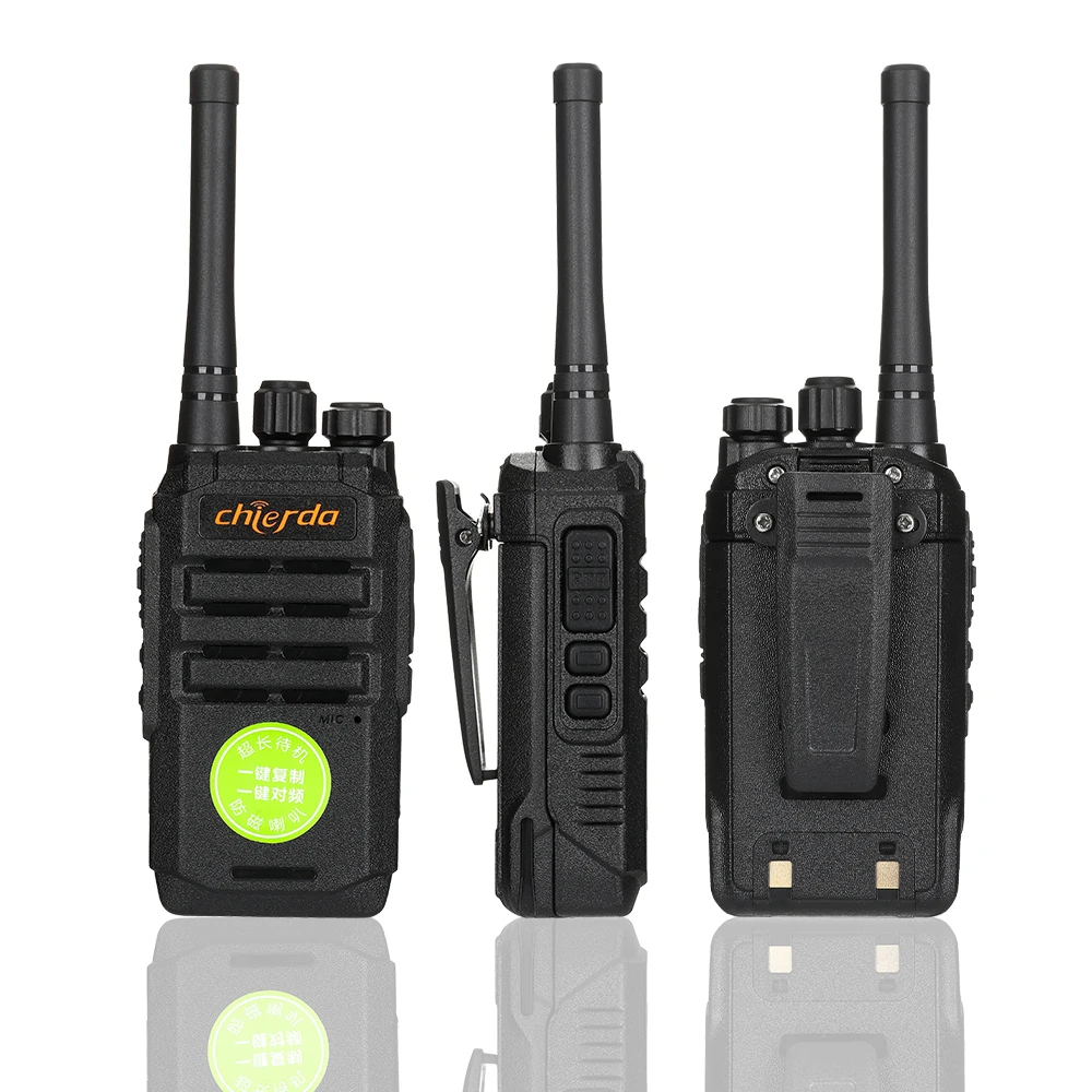 Chierda CD15 Mini Walkie Talkie Rechargeable Walkie-Talkies 1 or 2 Pcs PTT PMR446 Long Range Portable Two-way Radio for hunting