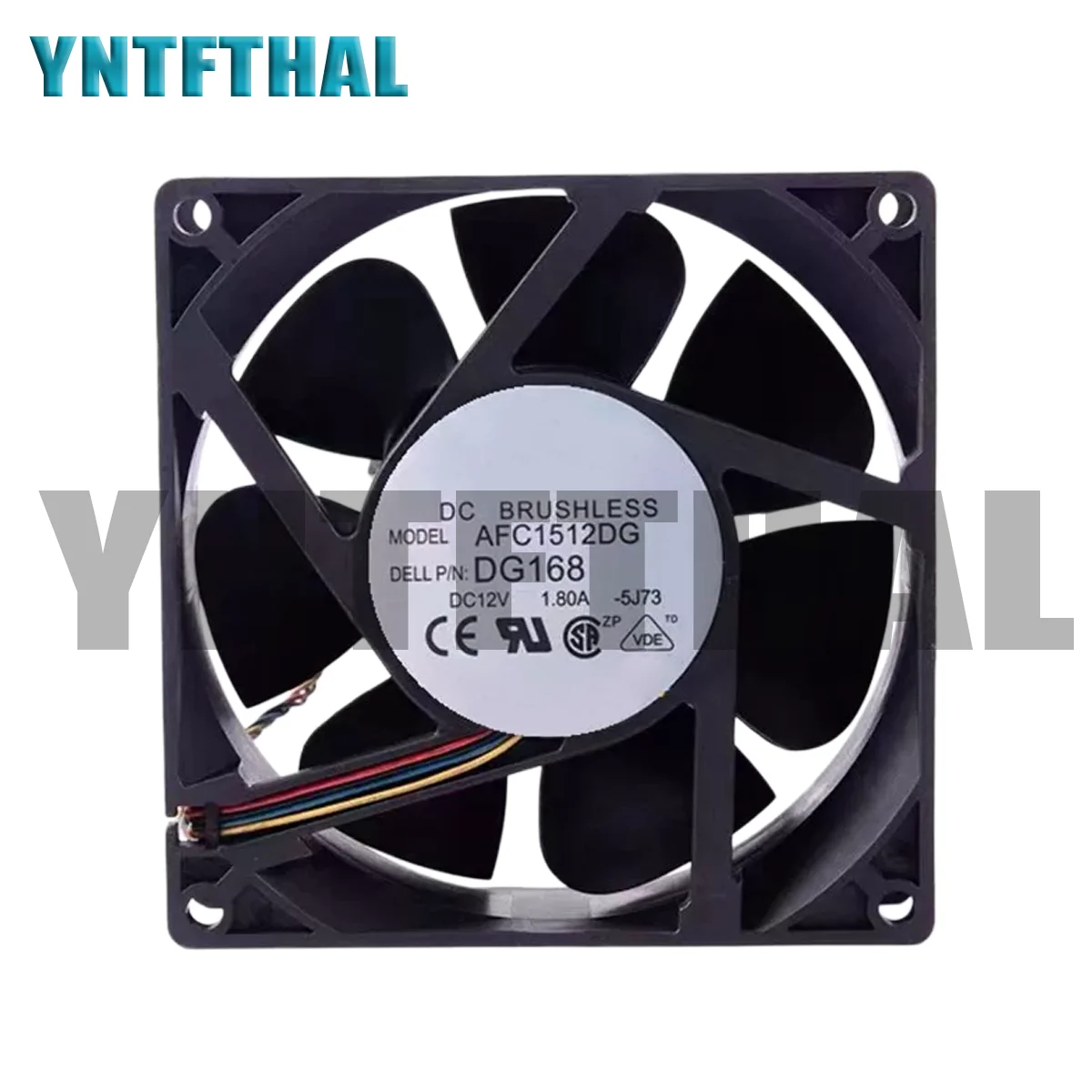 

AFC1512DG Fan DC 12V 1.80A 15050 15cm 4 Wires DG168