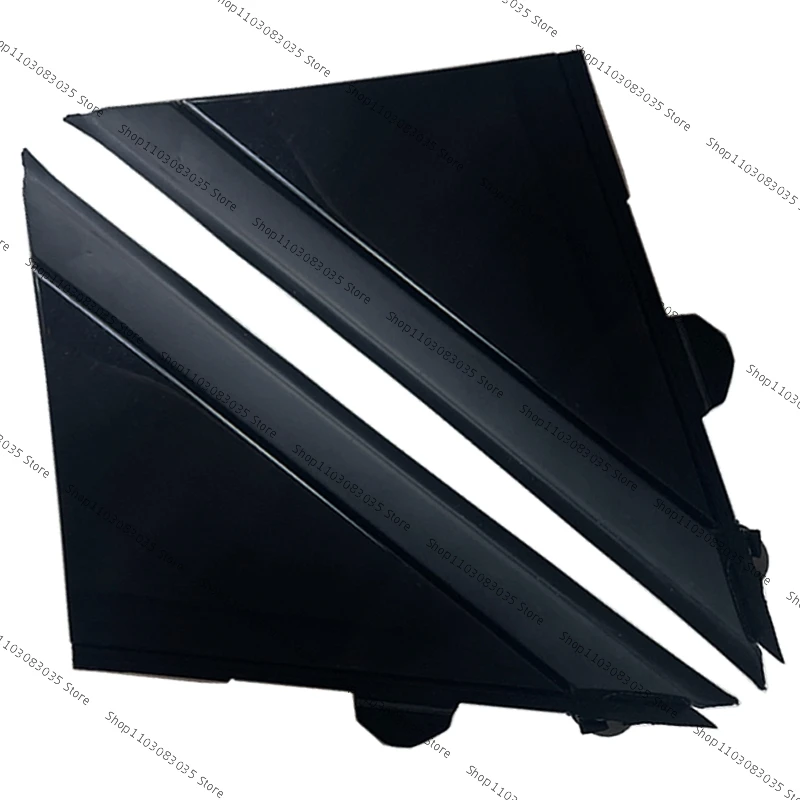 Embellecedor de hojas de espejo para FIAT 500 2012-2019, cubierta de placa triangular, moldura para puerta, cubierta de bandera, ventana delantera, Pilar triangular