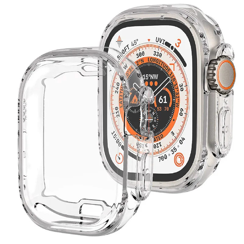 Transparente TPU-Hülle für das gesamte Sortiment an die Apple Watch-Serien. All-Inclusive-transparente Schutzhülle. Iwatch Ultra-Hülle