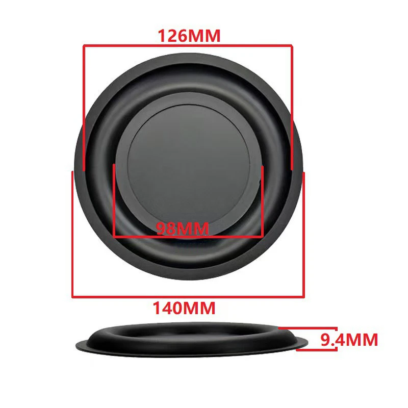 1Pc 139mm Passive Radiator Subwoofer Speaker Diaphragm Rubber Horn Diaphragm..