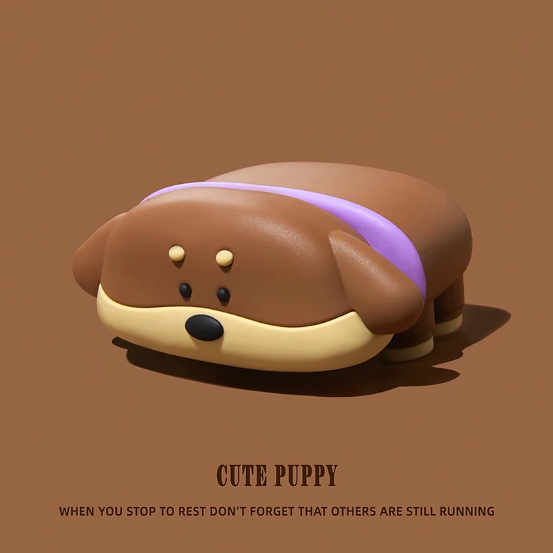 ثلاثية الأبعاد الآيس كريم جرو غطاء الكرتون ل AirPods 4 حافظة لطيف حقيبة سماعة الاذن ل AirPods Pro 2 شحن غطاء ل AirPods 4 3 2 1 #5