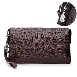 Men's Genuine Leather Handbag Password Lock Anti-theft Clutch Bag Large Capacity New Pattern Business Leisure Trendy Moneybag