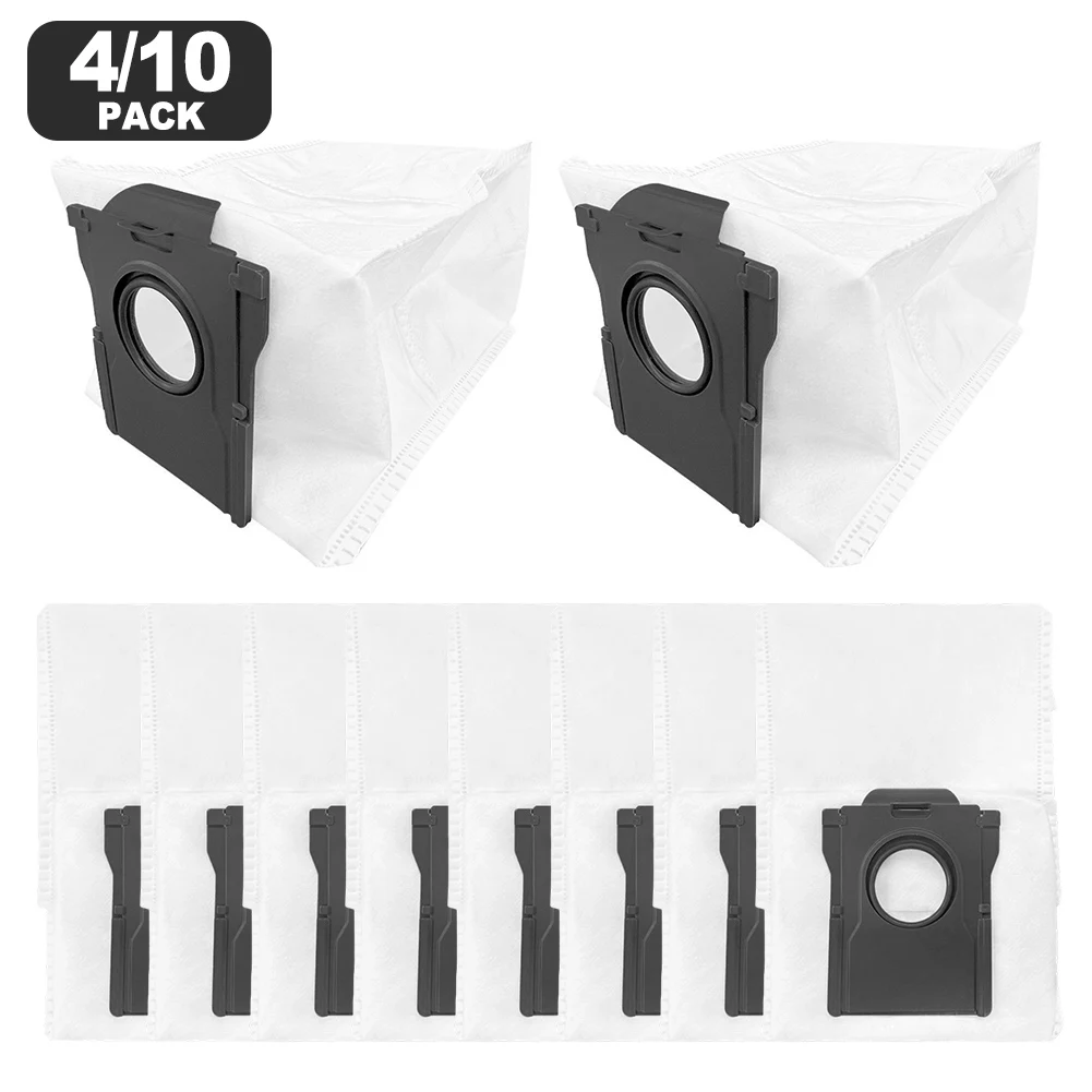 4/10 Packs Large Capacity Disposable Dust Bags For Mova Mobius 60 Robot Vacuum 3.5L Auto Empty Station Refills
