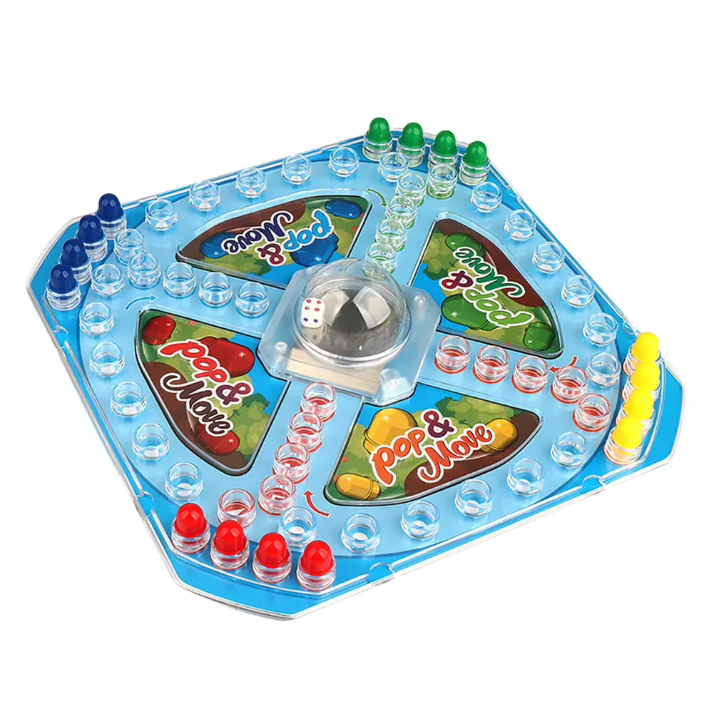 Fun Family Board Game - Multiple Players Flying Chess Race to Base Educational Toy - Best Gift for Kids And Children