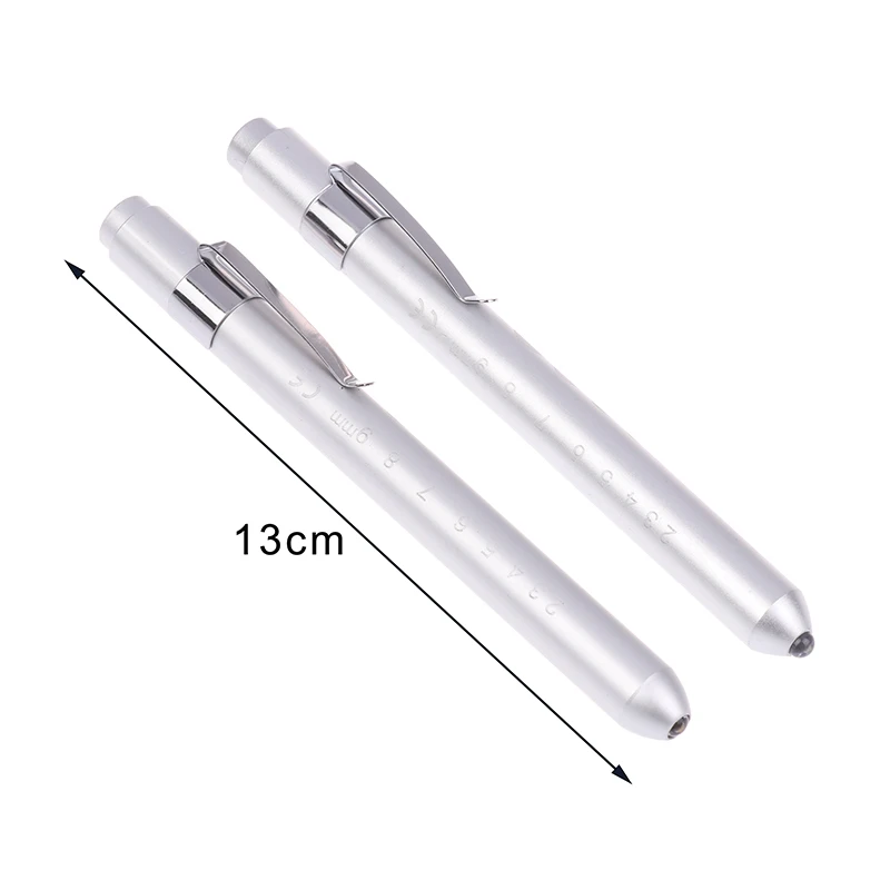 Przenośna Mini Latarka LED do Badania Jamy Ustnej, Latarka do Badania Źrenic, Medyczna Latarka z Miernikiem Źrenic i Linijką