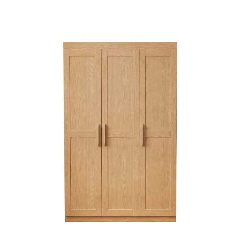 

Nordic ash solid wood wardrobe two three or four doors wardrobe simple wardrobe storage cabinet bedroom side by side door large