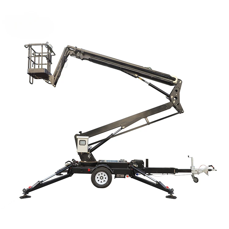 Boom trailer Electrical Telescoping Lift Portable Lifter Electric Motor electric boom lift for human use