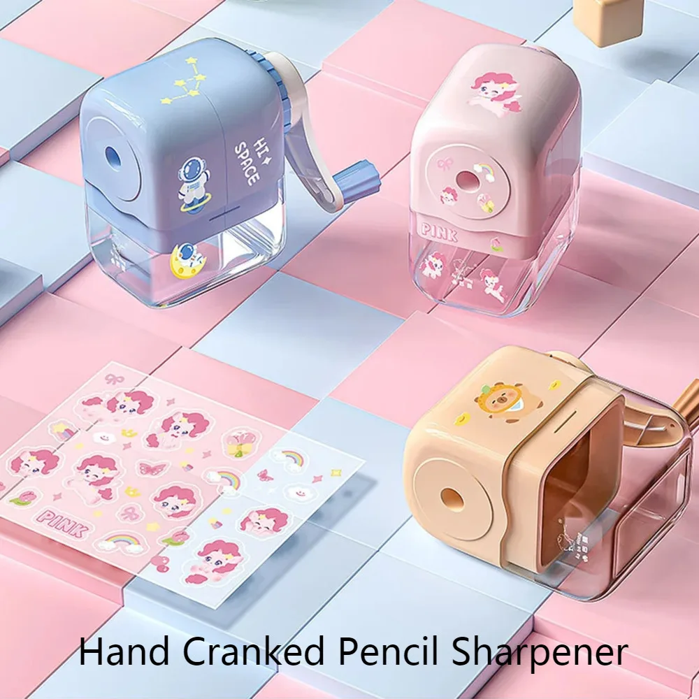 

INS Style High Aesthetic Color Pencil Sharpener, Student Hand Cranked Pencil Sharpener, Drawing Stationery, Learning Supplies