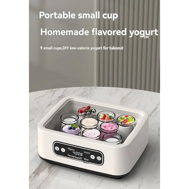 【necessity】yogurt-maker-with-9-bpa-free-jars-temp-control-smart-timer-homemade-greek-yogurt-led-display-perfect-for-keto