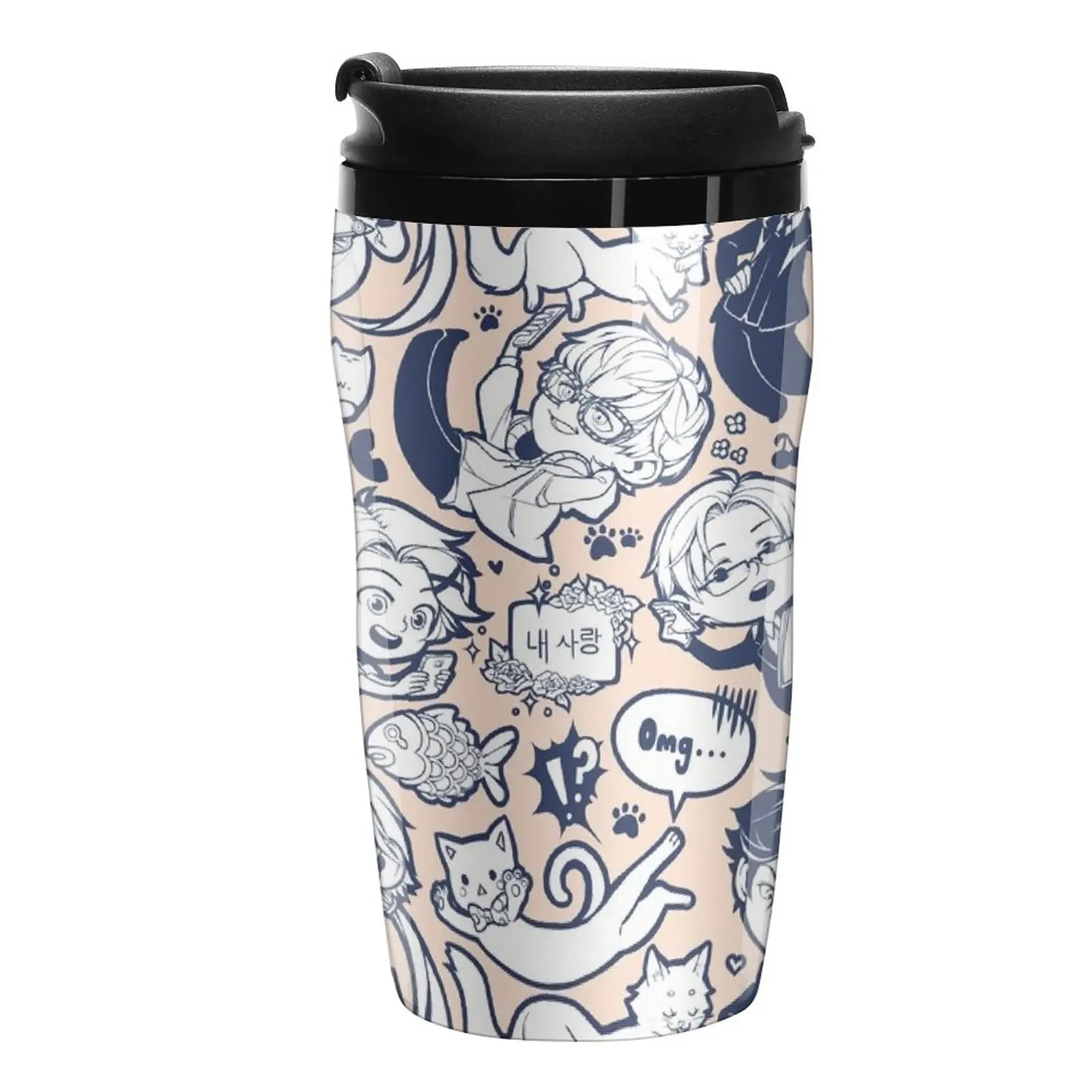 New Mystic Messenger Travel Coffee Mug Luxury Coffee Cup Set Thermal Coffee Bottle Coffe Cups Thermo Coffee Mug