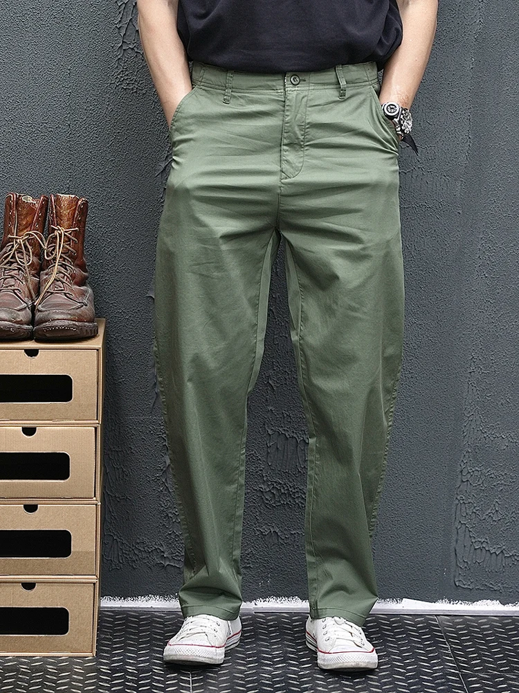 

Американские рабочие брюки в стиле ретро, мужские летние новые свободные прямые повседневные длинные брюки, спортивные брюки, молодежные Vitali Sle