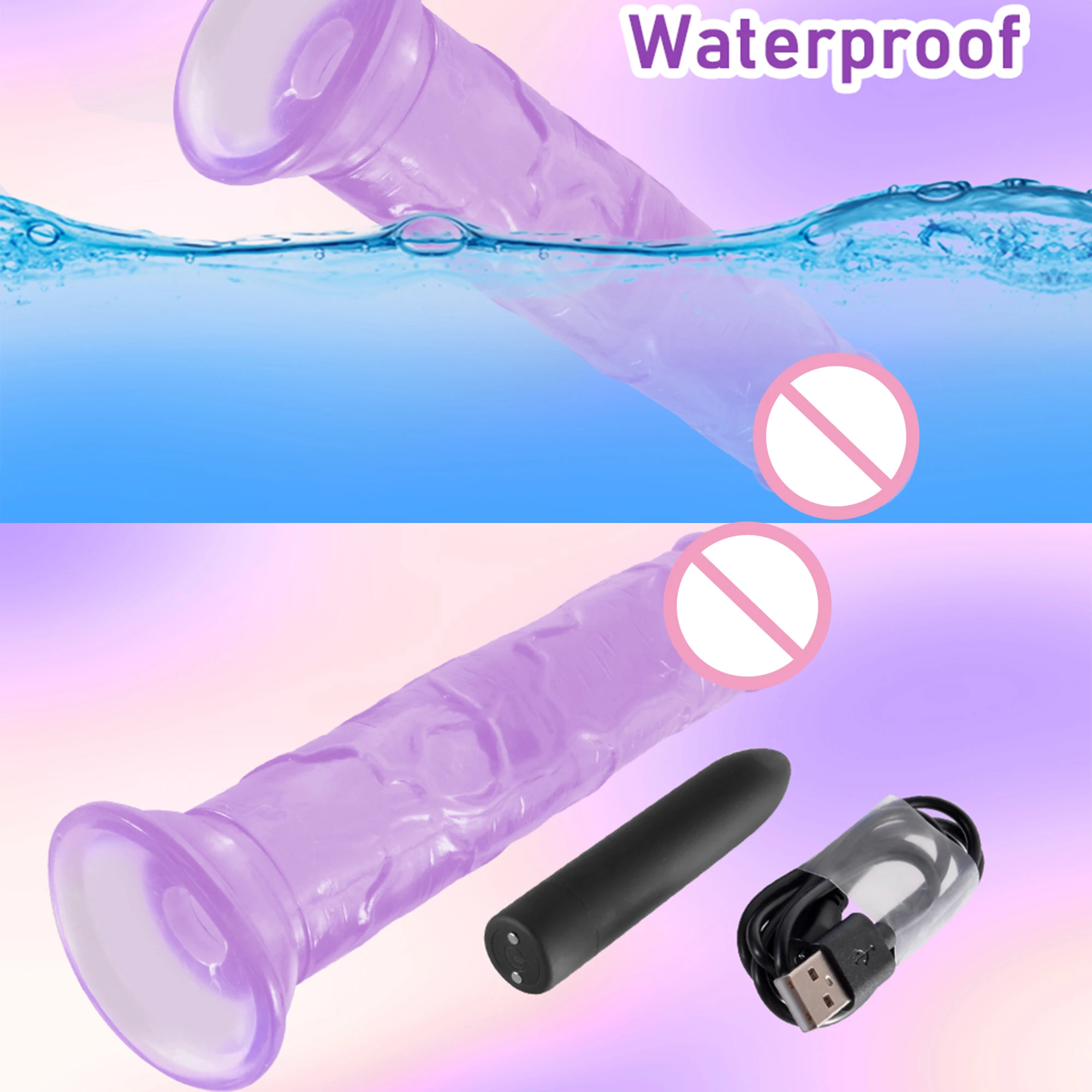 Realistic Dildo Vibrator With Suction Cup Jelly Penis Sex Toys for Woman Men Fake Dick Big Penis Anal Butt Plug Erotic Sexy Shop