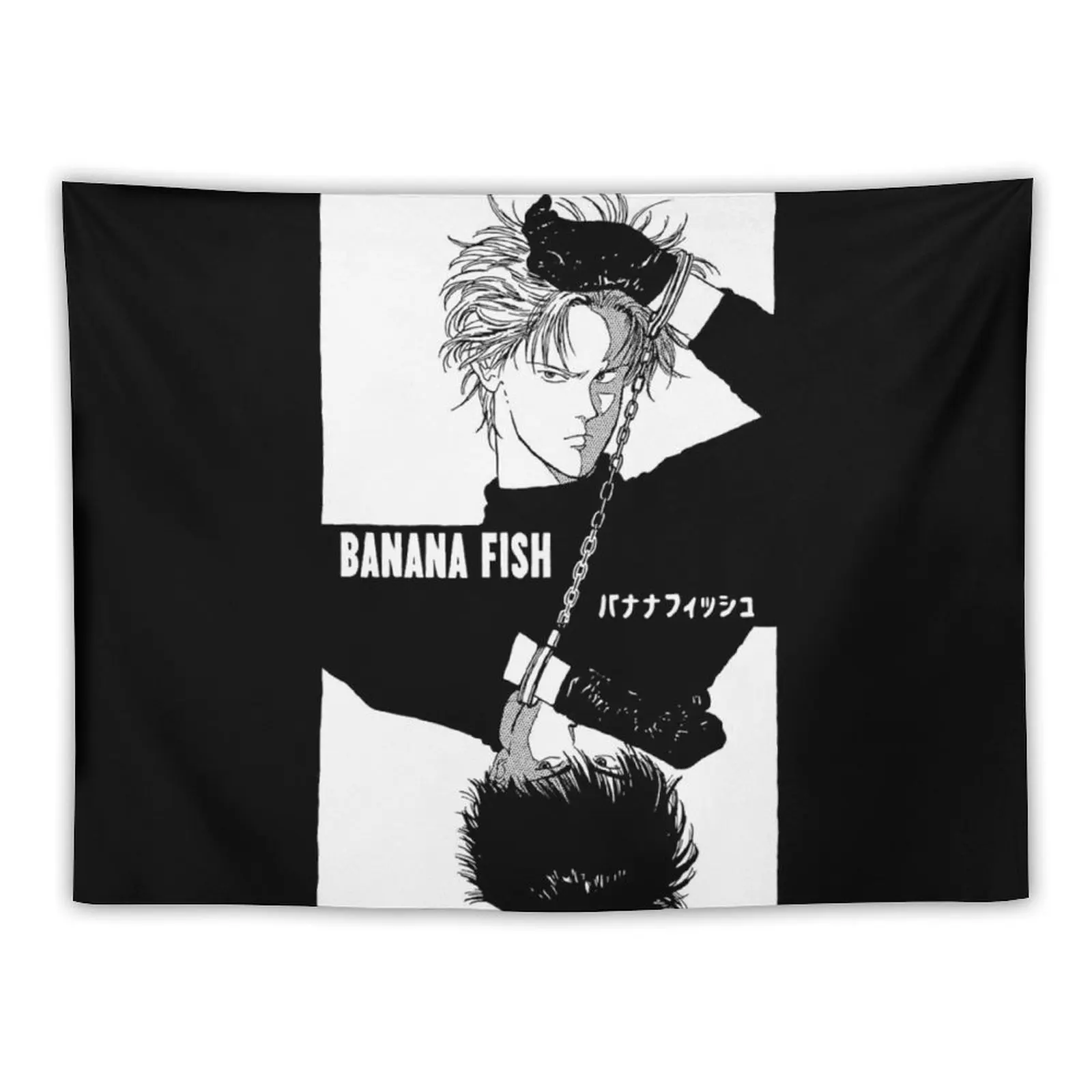 

Banana Fish Chains Bw Tapestry Aesthetic Room Decorations Luxury Living Room Decoration Kawaii Room Decor Tapestry