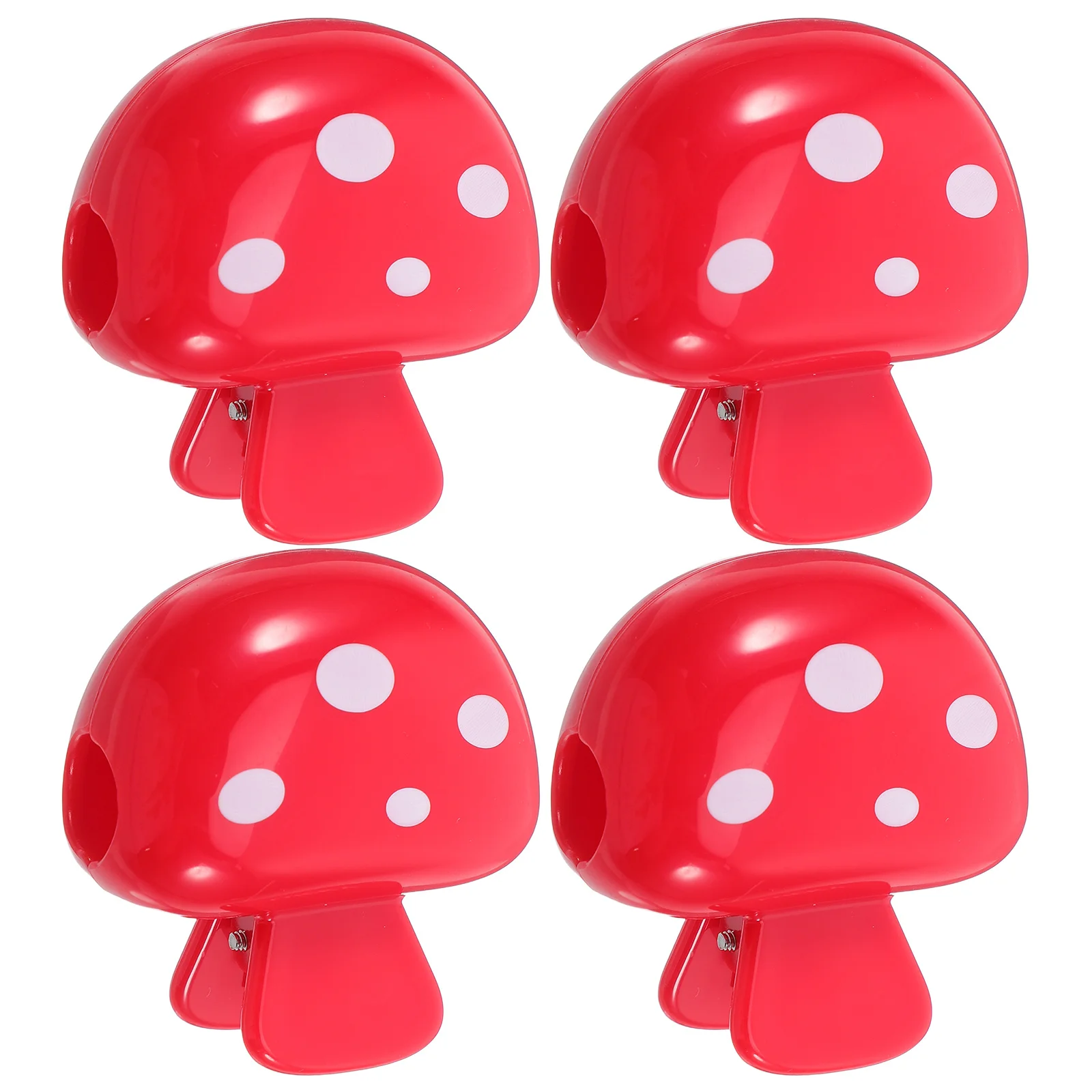 4Pcs Travel Toothbrush Head Covers Mushroom Design Dustproof Portable Plastic Clip Protective Case Brush Cover for Camping