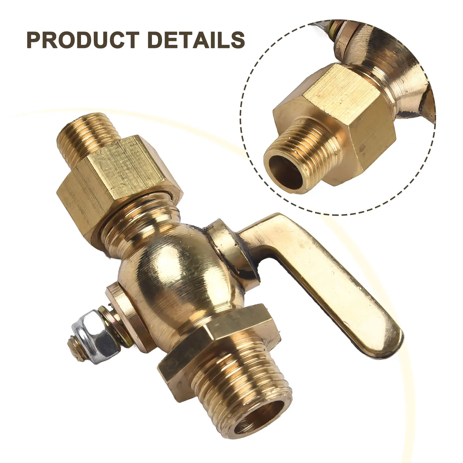 Motorcycle Inner Oil Fuel Faucet Replacement Brass Petcock 1/8\\\