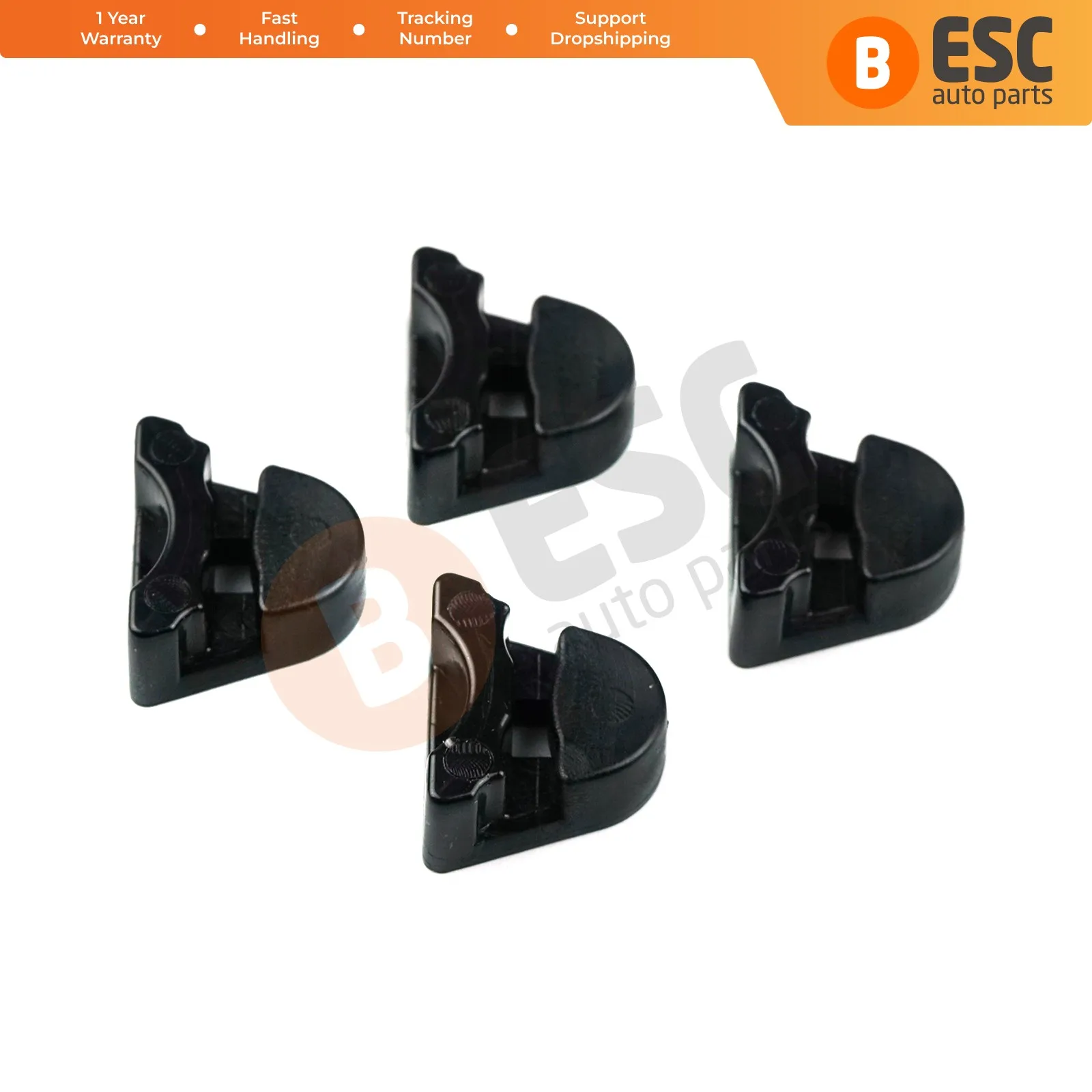 ESR613 4X Round Panoramic Sliding Roof Sunroof Skylight Rail Frame Glass Slider Guide Bracket Clip for Mercedes CLA A C E Class