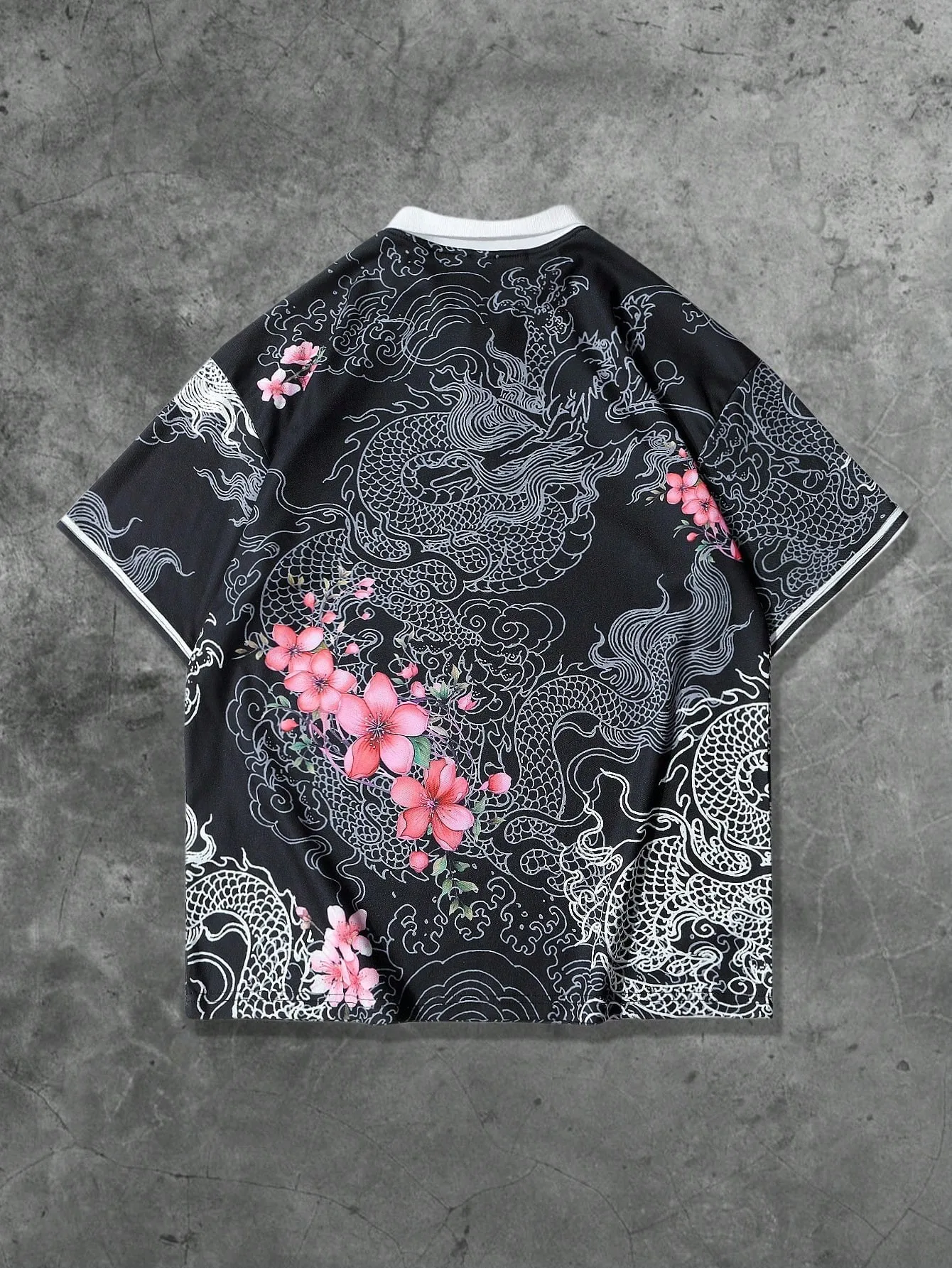 The 2025 summer new men's short-sleeved POLO shirt features a casual fashionable and breathable 3D pattern print