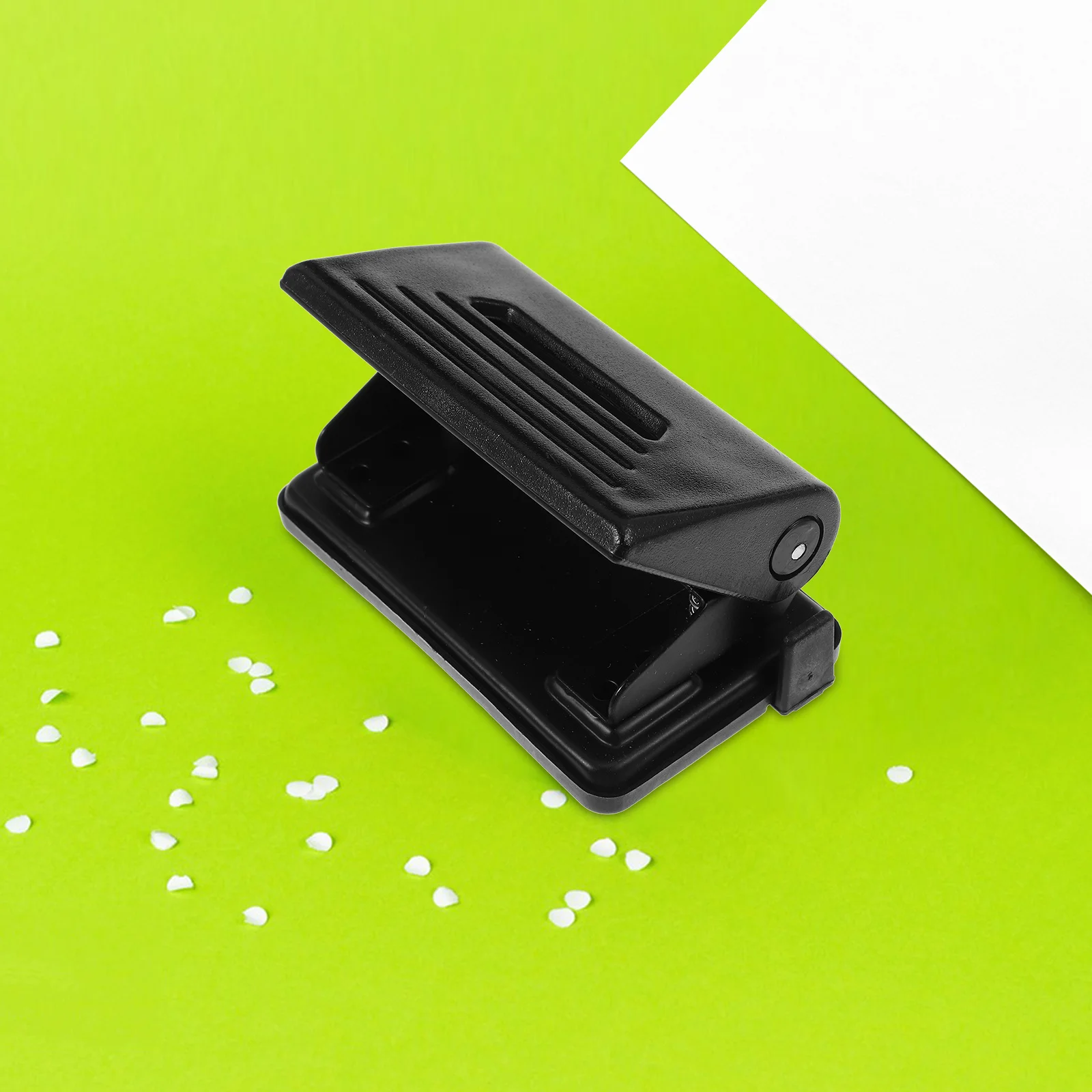 1 قطعة ثقب الورق اليدوي المزدوج لكمة مكتب مخطط الناخس للحرف اليدوية مشاريع ثقب صغير الناخس المحمولة خفيفة الوزن