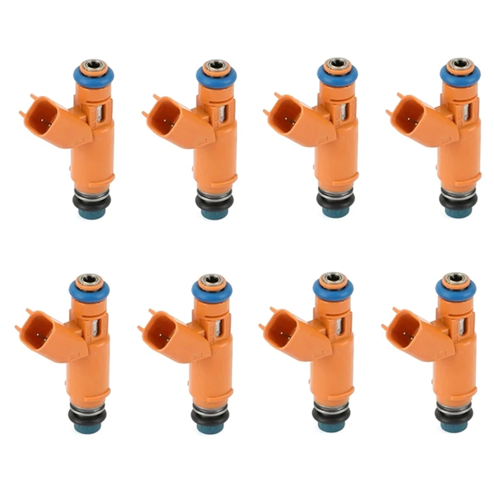 

​8 Fuel Injectors AJ82353 4526563 195500-4280 2W93-AA 452656 For Land Rover Range Rover Sport LR3 4.4L V8