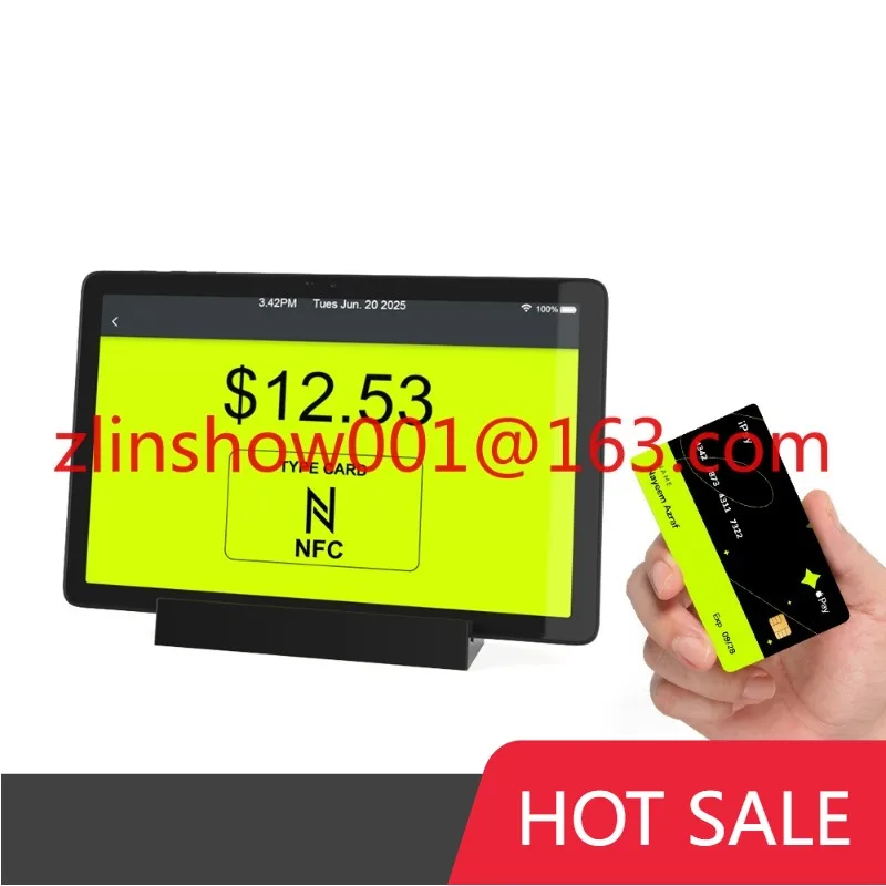

POS-система считывания NFC Android 13 MT8168 8768 4 ГБ Ram NFC Планшет Передний планшет 10 Android Nfc