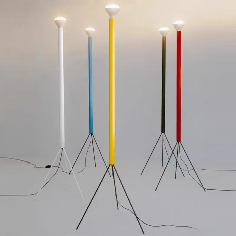 2025 Luminator Floor Lamp Minimalist Designer Colourful Tripod Lamp For Bedroom Study Room Art Deco Beside Tall Standing Floodli