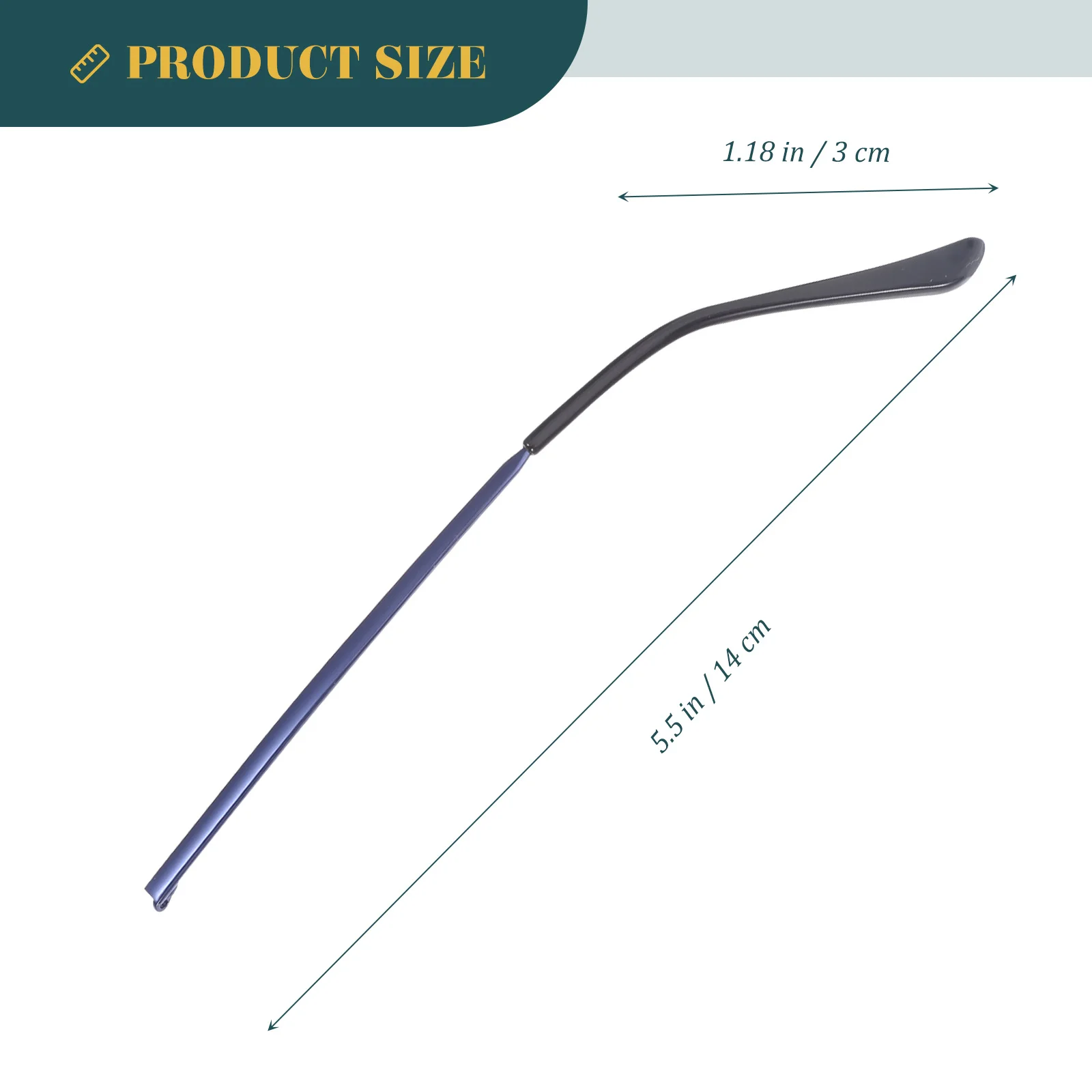 ขาแว่นตาโลหะสำหรับเปลี่ยน 1 คู่ สำหรับแว่นสายตาและแว่นกันแดด ทนทานต่อการสึกหรอ น้ำหนักเบา แข็งแรง ทนทาน