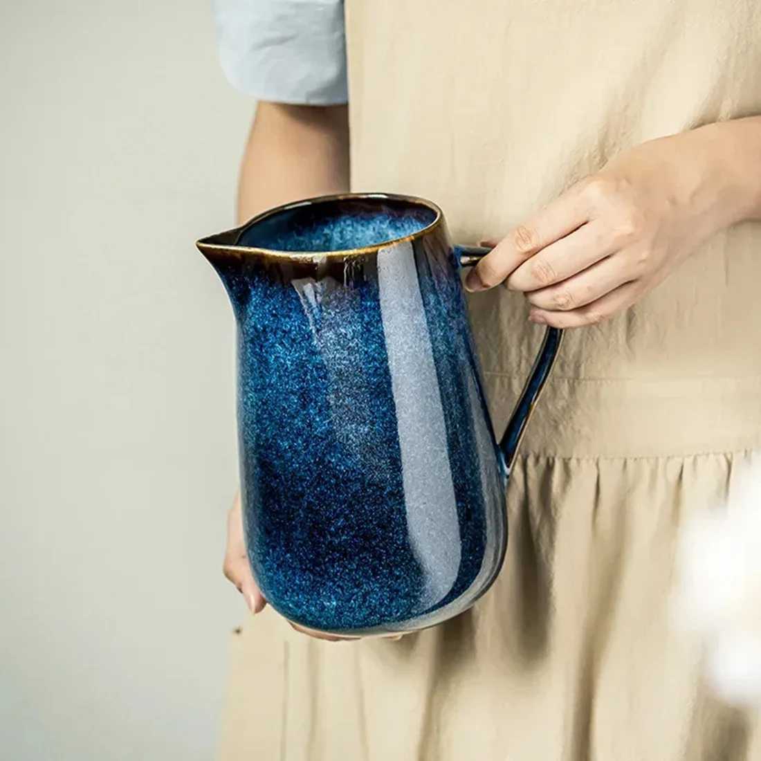 

YWDZ-Чайник в ретро-стиле, ваза для цветов, декоративное изделие с глазурью, функция сушки для живых цветов, для домашнего декора