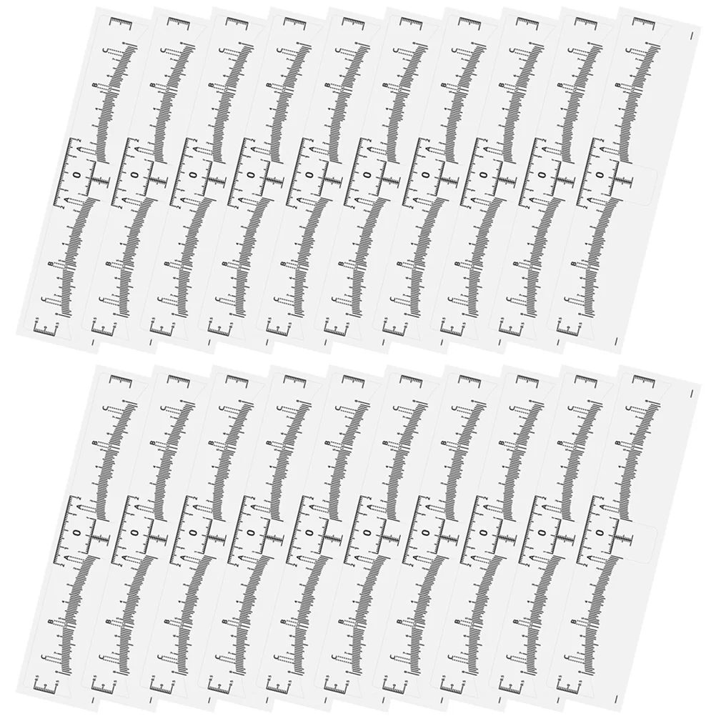 

100pcs Disposable Sticker Positioning Ruler Eyebrow Tools Shaper Measurement Stencils Kit Safe Durable