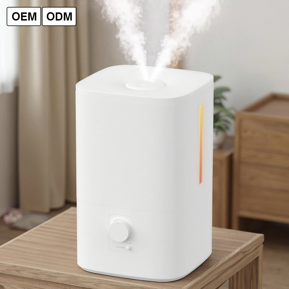 

RUNAL 60 Degree Heating 4L Cool and Warm Mist H868L Manual Ultrasonic Air Humidifier for Home