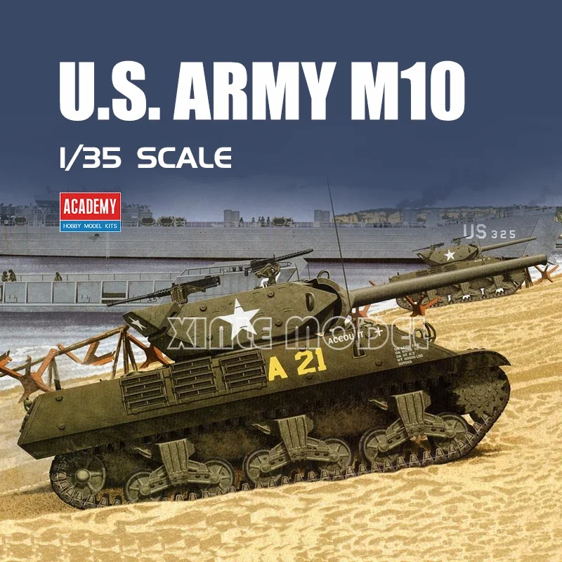 

Academy 13288 US M10 Tank Destroyer GMC Normandy Landing 1/35 Scale Model Kit