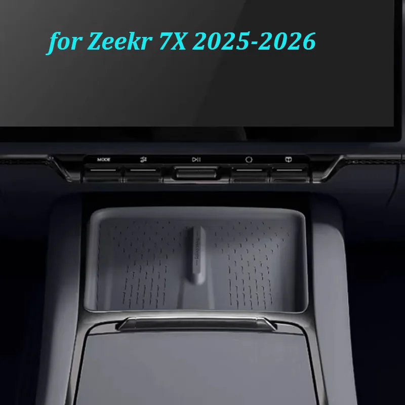 For ZEEKR 7X 2025-2026 Car Center Console Wireless Charging Silicone Pad Anti-Slip Anti-Scratch Mat Interior Accessories