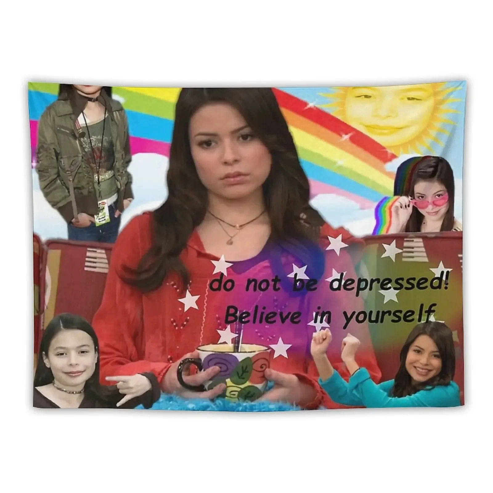 Dancing Icarly Girls Tapestry Kawaii Room Decor Room Decor Decor Home Tapestry