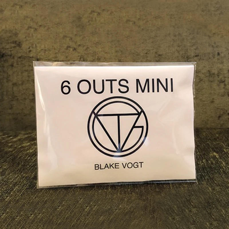 Six Outs Mini by Blake Vogt (Gimmicks and Online Instructions) Prediction Magic Tricks Mentalism Illusions Close up Magic Magia