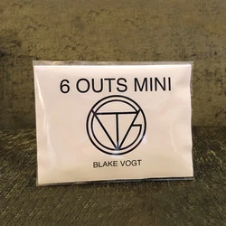 Six Outs Mini by Blake Vogt (Gimmicks and Online Instructions) Prediction Magic Tricks Mentalism Illusions Close up Magic Magia