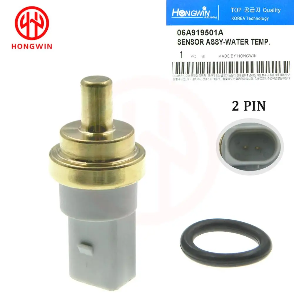 06A919501A, 06A919501 2-Pin Coolant Water Temperature Sensor For Skoda Fabia Yeti Audi A3 A4 A5 A6 A8 Q3 Q5 Q7 TT VW Jetta Golf