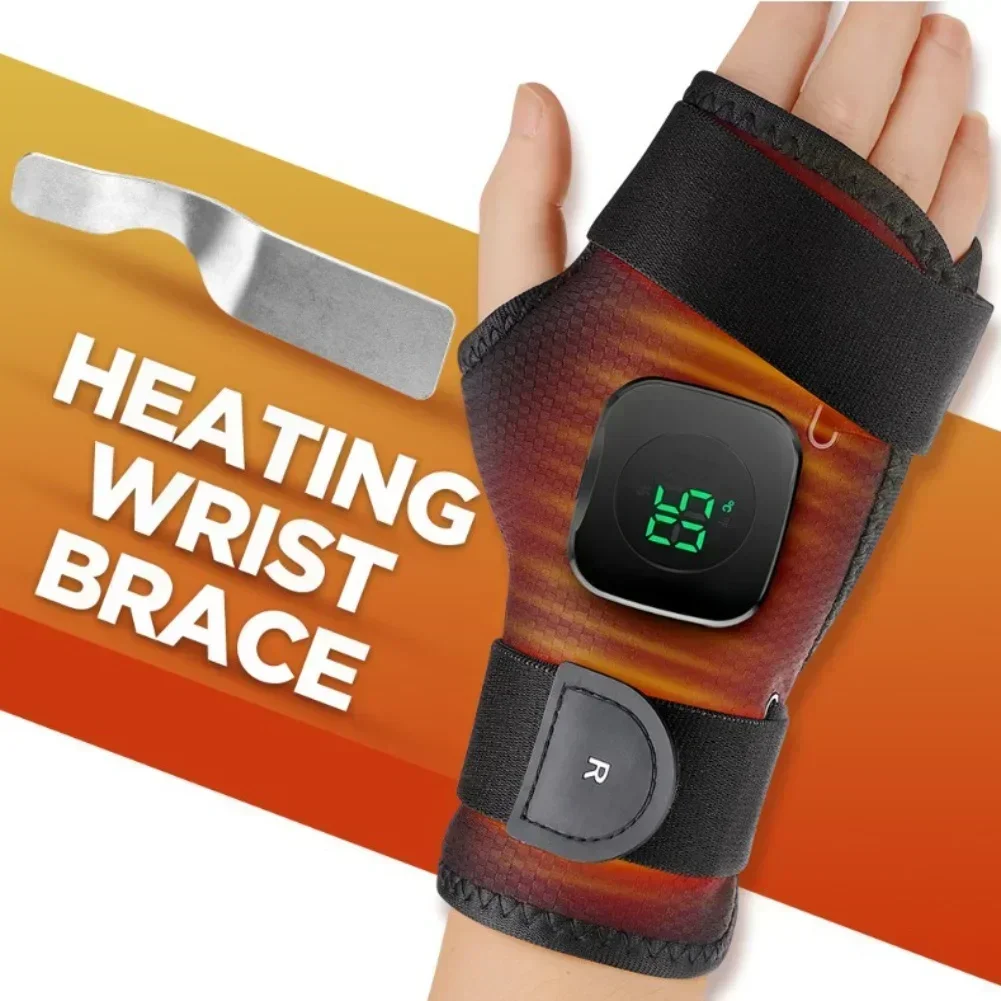 

Грелка для запястья с магнитным контроллером Аккумулятор 1200 мАч 3 регулируемые настройки нагрева Двойной режим питания для использования в помещении и на открытом воздухе