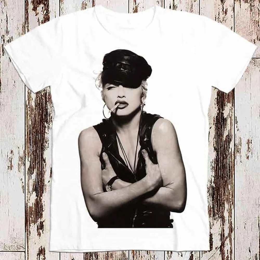 HOT Madonna Smoking Super T Shirt White Unisex Size S M L 2345XL TR9834