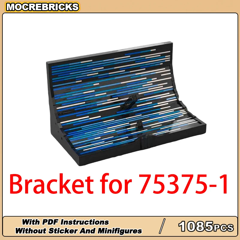 

Space Series MOC Mini Falcon Hyperspace Display Stand Building Block Assembly Model DIY Technology Bricks Model Toy Xmas Gift