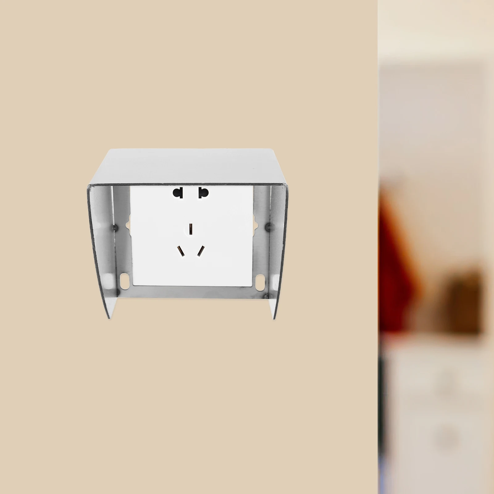 

Outdoor Waterproof Box Stainless Steel Outlet Cover Wall Mount Switch Outdoor Waterproof Socket Cover Protector Electrical