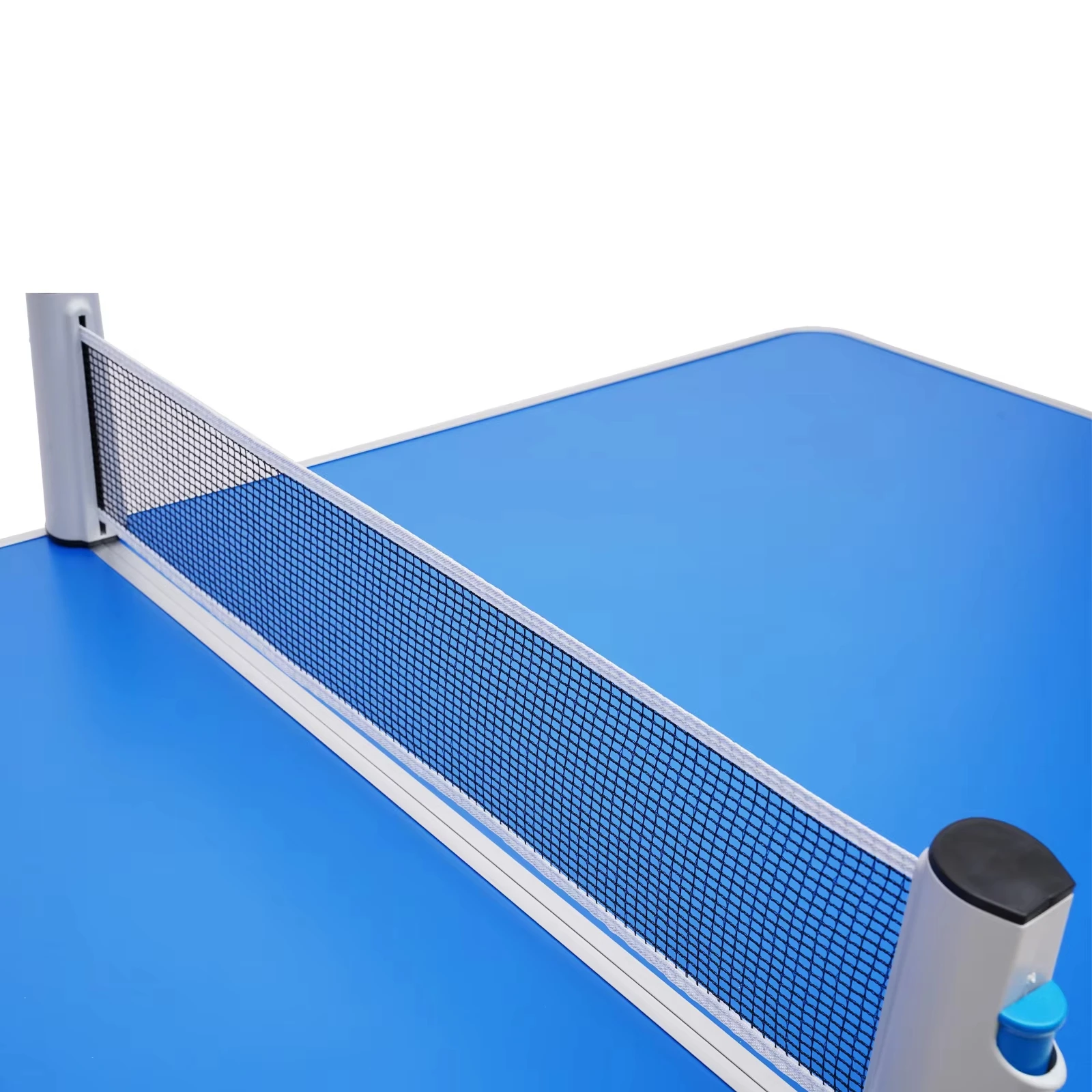 ​​Foldable Ping Pong Table Compact 60x30x30 Inch MDF Top Aluminum Frame with Net 2 Rackets 3 Balls for Indoor Outdoor Use​​