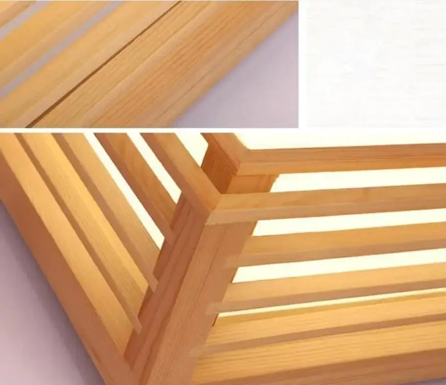 

Japanese style bedroom living room ceiling light wood led new Chinese modern minimalist square Art ceiling lamp