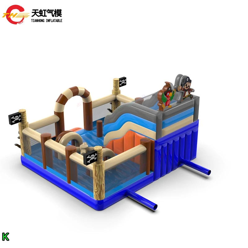 20*20ft Commercial Inflatable Bouncer Playground Inflatable Slide Bouncer Bounce House with Obstacle for Children