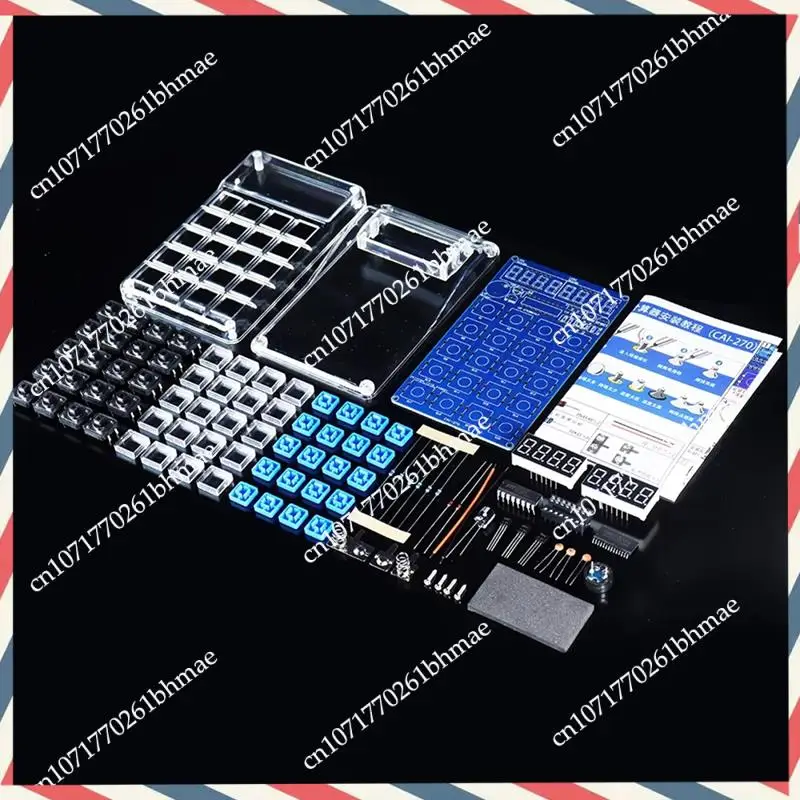 -A21Z Impara la saldatura con kit di calcolatrice a tubo digitale LED fai-da-te, controllato da 51 microcontrollori per la conversione di resistenza Proj