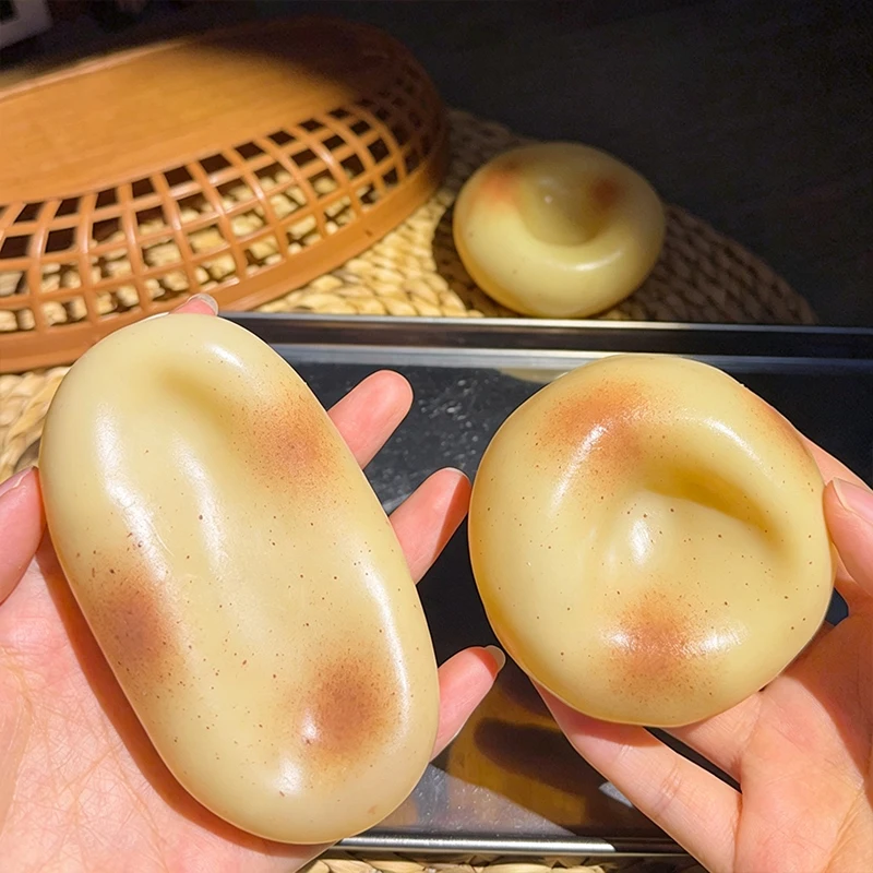 Vaseline-Kartoffel-Squishy-Stressball, Fidget-Spielzeug, Kokosöl-Plastizität, kein Rückprall, Quetschspielzeug, ASMR, sensorisches Anti-Stress-Geschenk – Detail 4