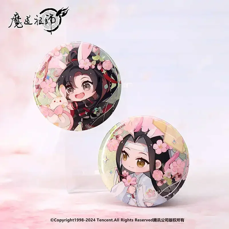 Anime mod oz u shi MD ZS Wei W U Linie LAN Wang und Pfirsichblüte Serie Cosplay Abzeichen Brosche Pins Acryl Stand Modell Anhänger Geschenk