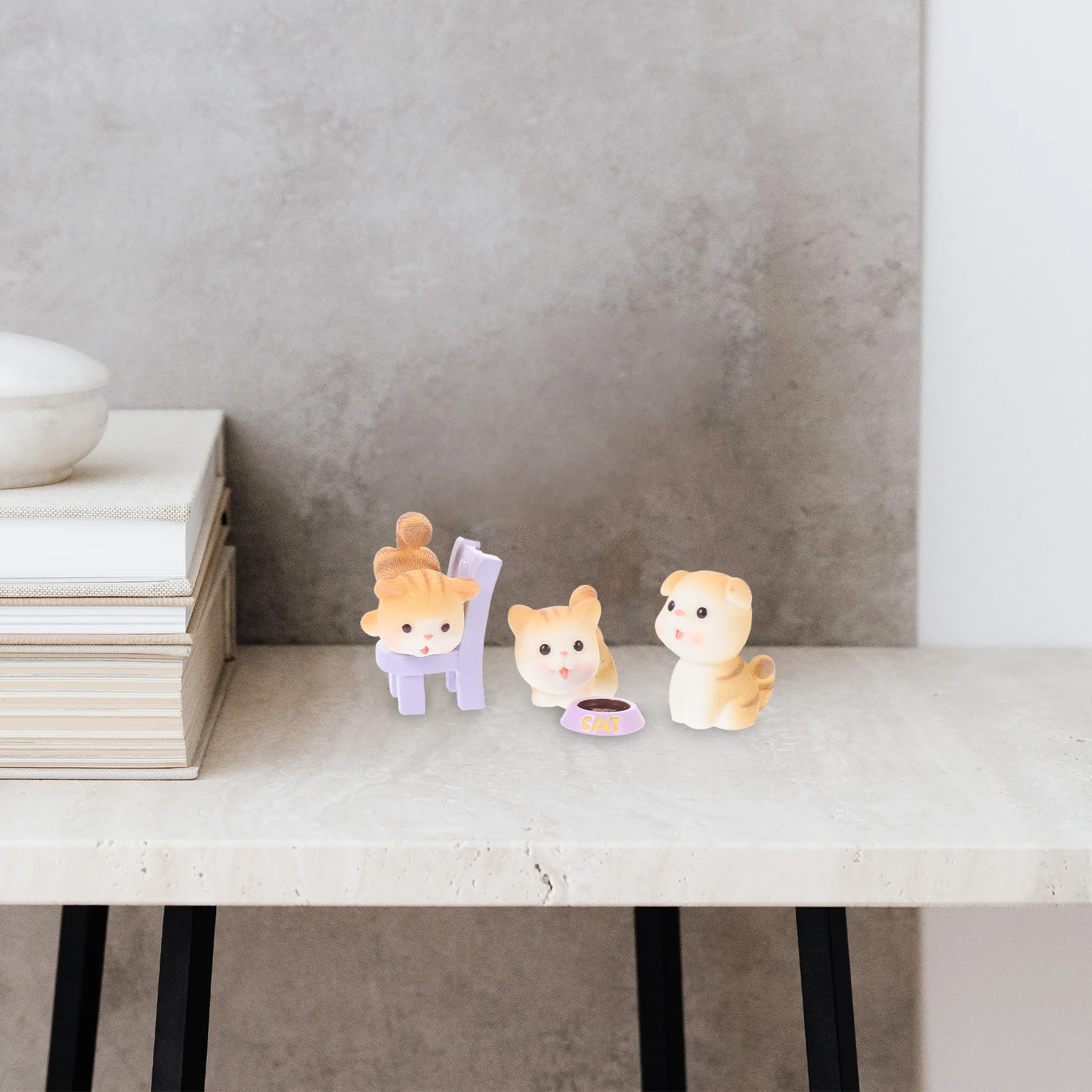 

Resin Cat Mini Statues Micro Landscape Adornments Durable Garden Decors Adornments Kitten Craft Pet Decoration Toy
